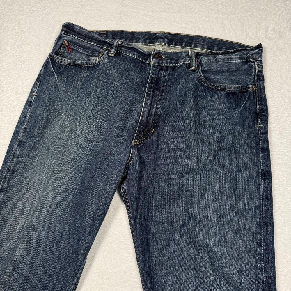 Polo Ralph Lauren Jeans Mens 38x32 Blue Denim Straight Leg Medium Wash R2242